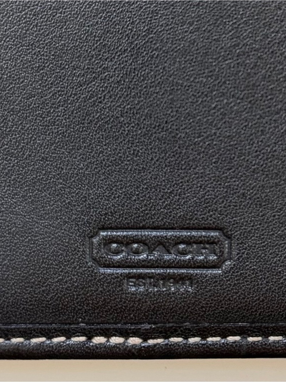 Y2K Coach Black Glove-Tanned Leather Agenda Planner Cover - Picture 7 of 7